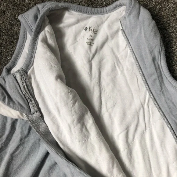 Kyte Baby Sleep Bag 1.0 in Fog Grey Blue Size Small Sleep Sack Wearable Blanket - Picture 7 of 11